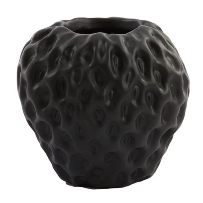 Light en Living Vaas Strawberry zwart - 15x14,5x14,5 cm