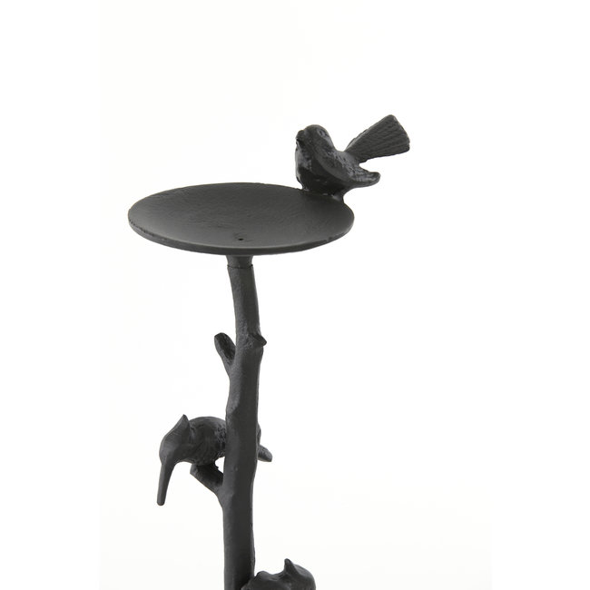 Light en Living Kandelaar BIRD mat zwart 17,5x11,5x34,5 cm