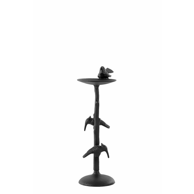 Light en Living Kandelaar 17,5x11,5x34,5 cm BIRD mat zwart