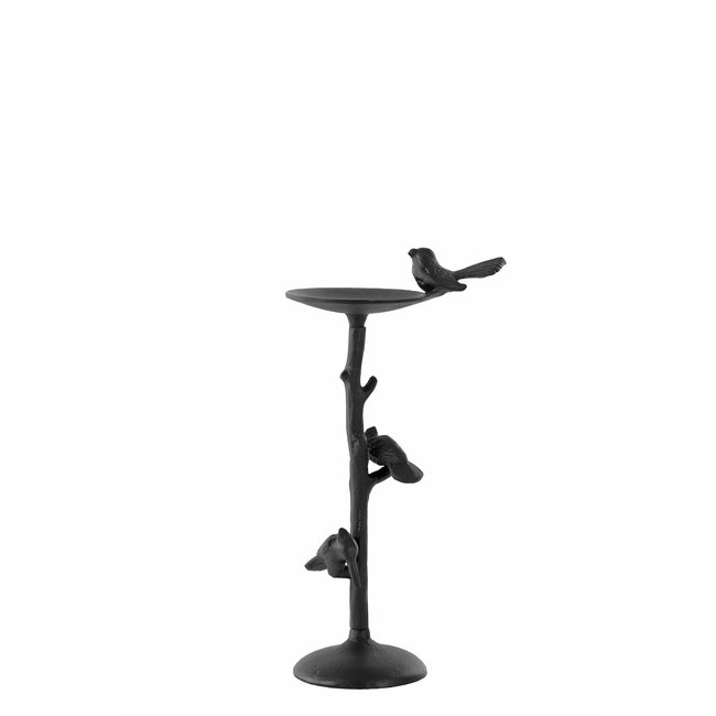 Light en Living Kandelaar 17,5x11,5x34,5 cm BIRD mat zwart