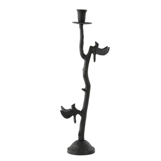 Light en Living Kandelaar 18x11,5x35 cm BIRD mat zwart