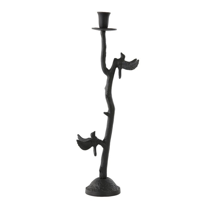 Light en Living Kandelaar 18x11,5x35 cm BIRD mat zwart