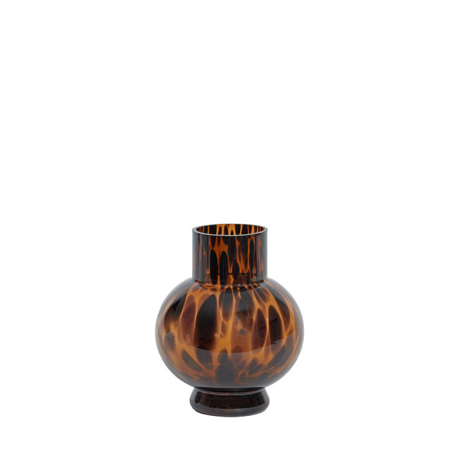 Light en Living Vaas NARRA glas bruin-donker bruin - Ø17,5x31 cm 