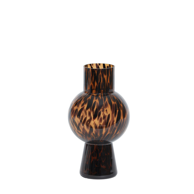 Light en Living Vaas NARRA glas bruin-donker bruin - Ø17,5x31 cm 