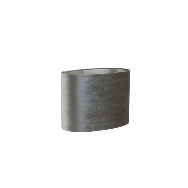 Light en Living Lampenkap ovaal recht smal ZINC taupe - diverse afmetingen