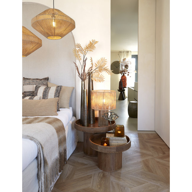 Light en Living Vaas Ø9x52 cm IKONGA ruw antiek brons