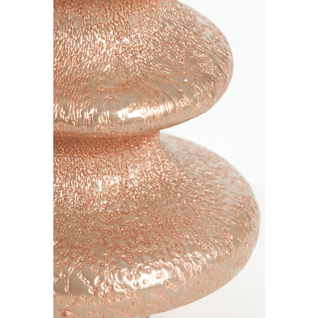 Light en Living Vaas Ø20x34 cm GWETA glas donker  koper-koper