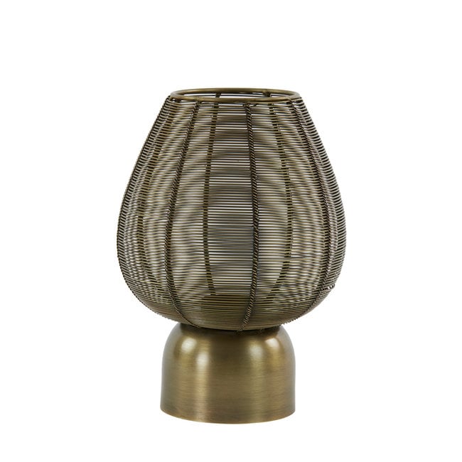 Light en Living Windlicht Suneko antiek brons - 2 maten