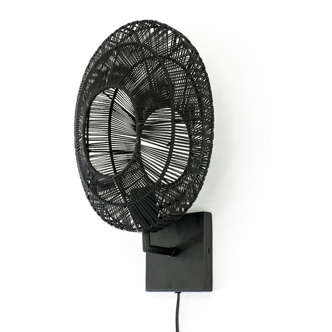 By Boo Wandlamp Ovo - Stijlvolle zwarte wandlamp van By Boo