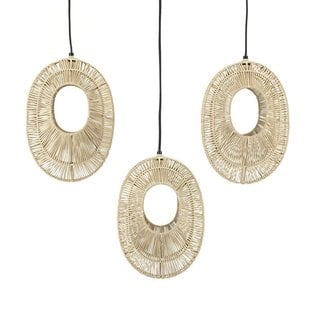 By Boo Hanglamp Ovo cluster rechthoek - natural