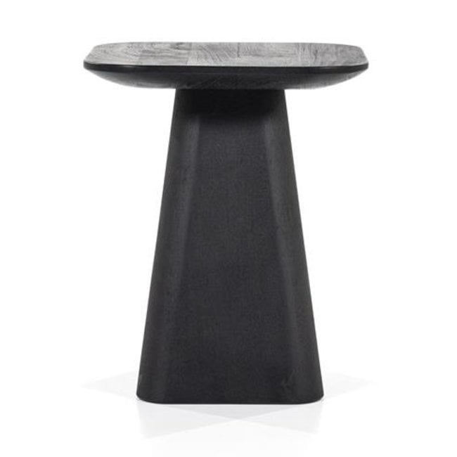 Eleonora Bijzettafel Aron vierkant 40x40 – zwart