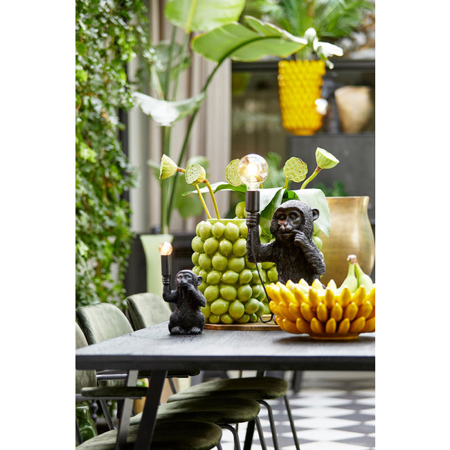 Light en Living Vaas deco LEMON groen - 14 cm hoog