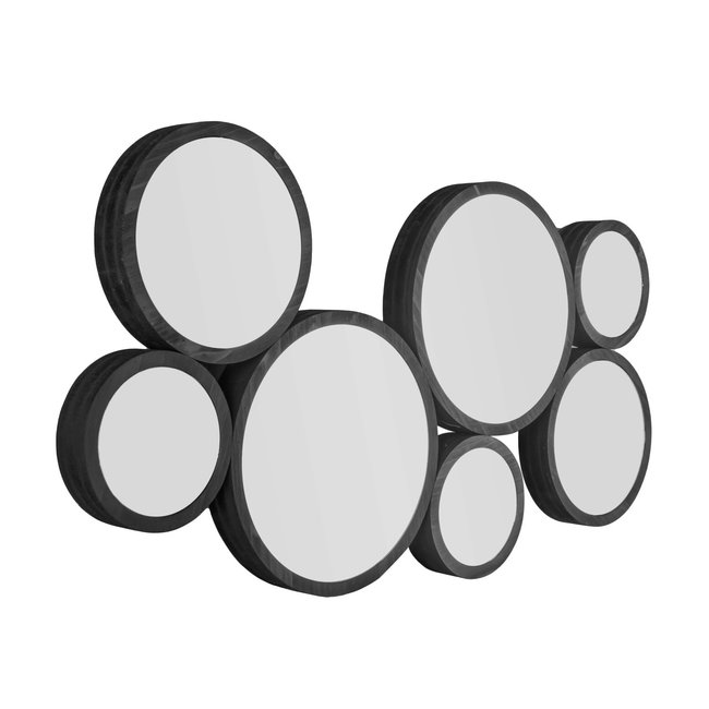 Present Time Present Time Spiegel Wall Art Zwart - 90 cm