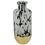 Countryfield Vaas Bilbao fles zwart wit goud L