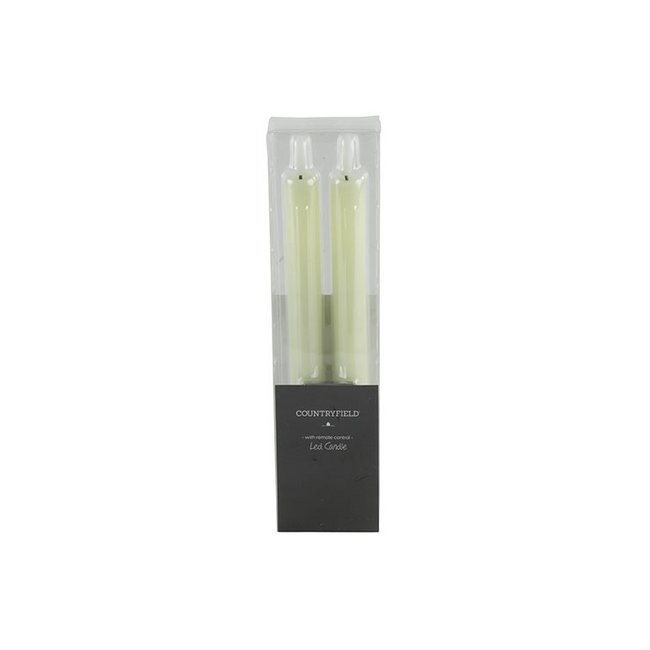 Countryfield LED Licht Dinerkaars Lyon rustiek creme - set van 2