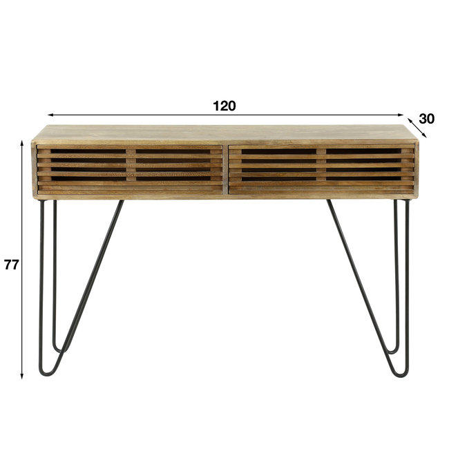 WoonStijl Kaptafel tweak met 2 lades