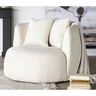 Eleonora Fauteuil Louis met kussen - beige Spark