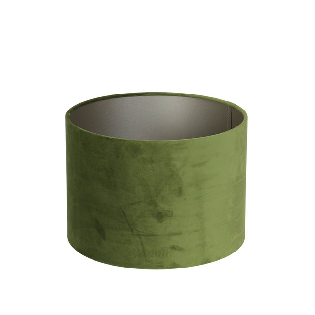 Light en Living Kap cilinder 40-40-30 cm VELOURS olive green