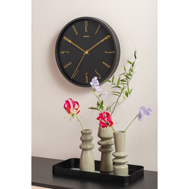 Karlsson Wandklok Belle Numbers zwart Ø 35 cm