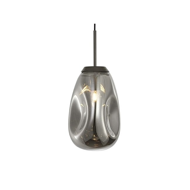 Leitmotiv Hanglamp Blown Glass Medium rookglas