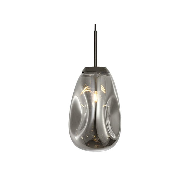 Leitmotiv Hanglamp Blown Glass Medium rookglas