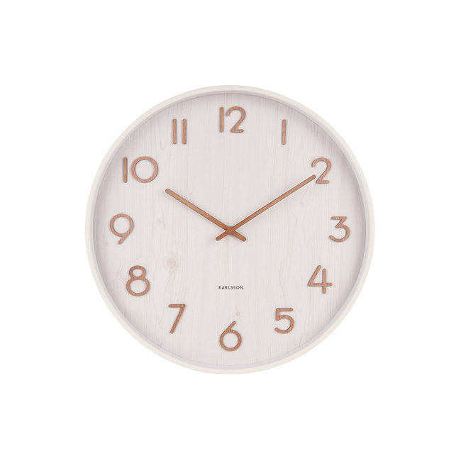 Karlsson Wandklok Pure wit Ø 40 cm