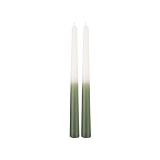 Present Time Set kaarsen Ombre donkergroen