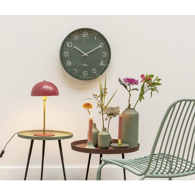 Karlsson Wandklok Lofty Groen Ø 40 cm