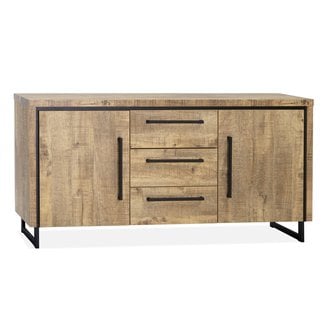 WoonMax Rimini dressoir 2 deurs - 3 lades Lamulux mango 172 cm