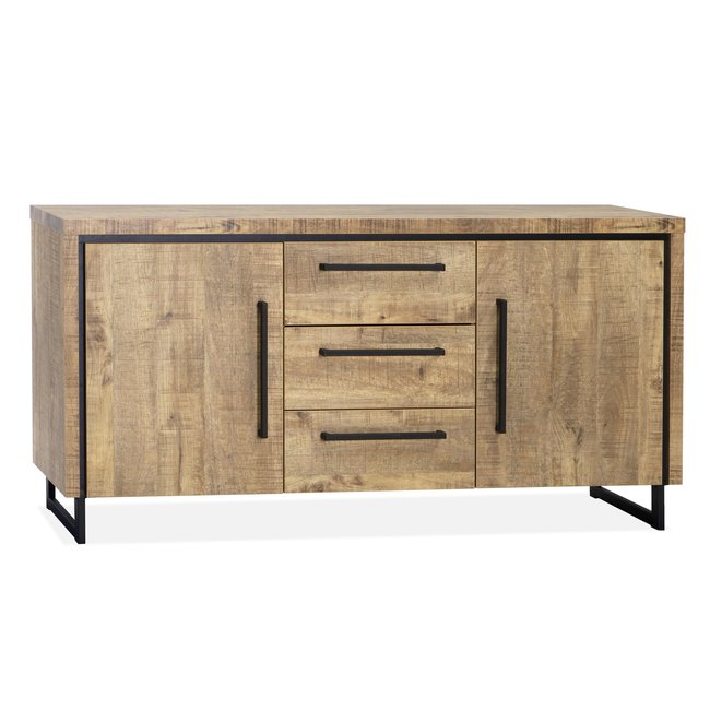 WoonMax Rimini dressoir 2 deurs - 3 lades Lamulux mango 172 cm