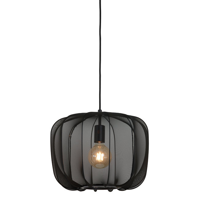 Light en Living Hanglamp PLUMERIA zwart Ø40x30 cm - Sfeervolle Designverlichting