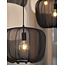 Light en Living Hanglamp PLUMERIA zwart Ø40x30 cm - Sfeervolle Designverlichting
