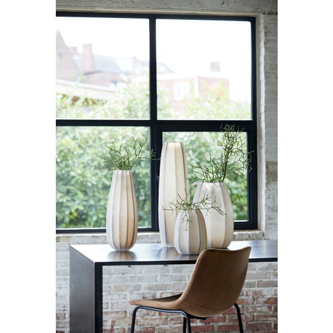 Light en Living Vaas Ø17,5x44,5 cm BRADLEY glas licht bruin