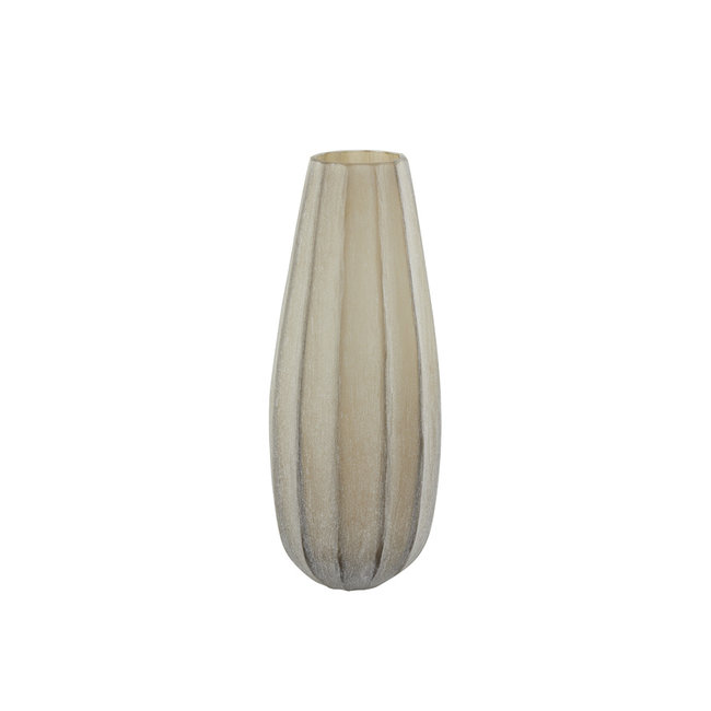 Light en Living Vaas Ø17,5x44,5 cm BRADLEY glas licht bruin