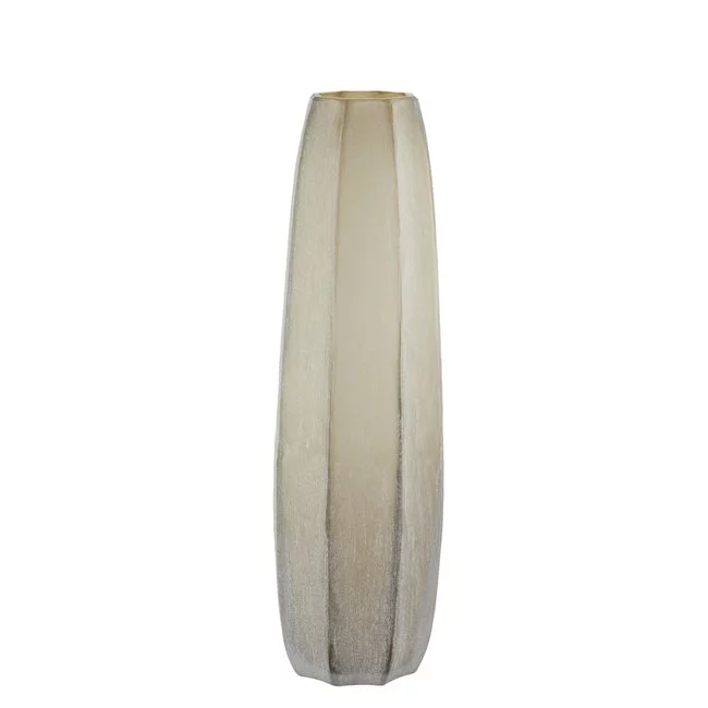 Light en Living Vaas Ø17x60 cm BRADLEY glas licht bruin