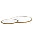 Light en Living Plateau DALENA glas goud - 2 maten