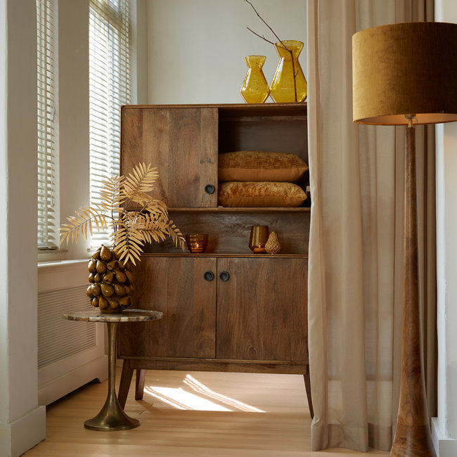 Light en Living Kap cilinder GEMSTONE goud - Diverse maten
