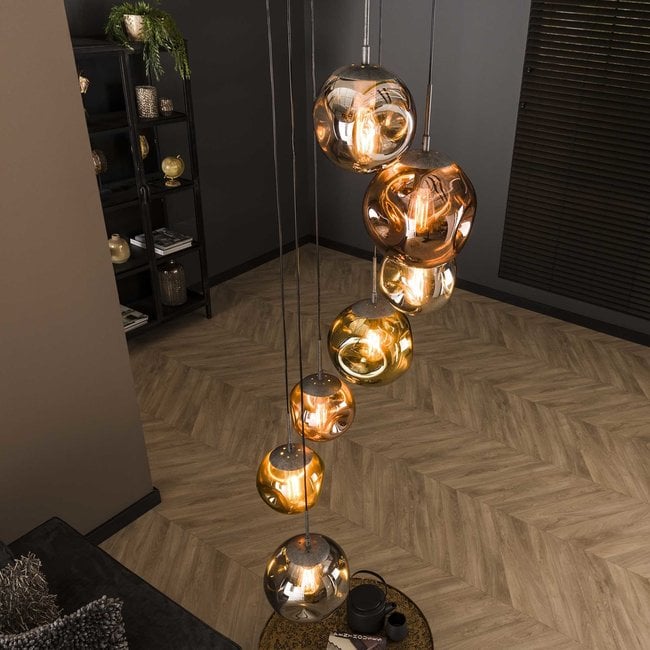 WoonStijl Hanglamp 7L getrapt stellar