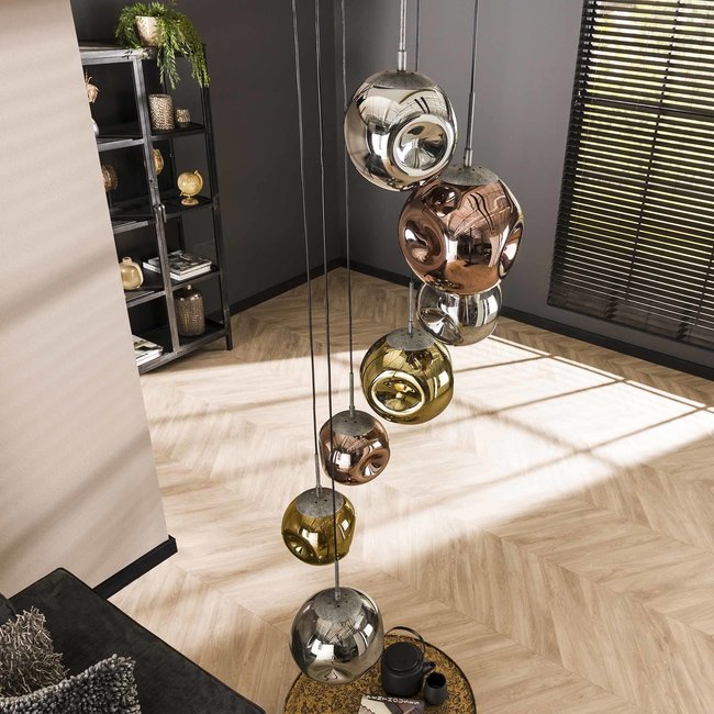 WoonStijl Hanglamp 7L getrapt stellar