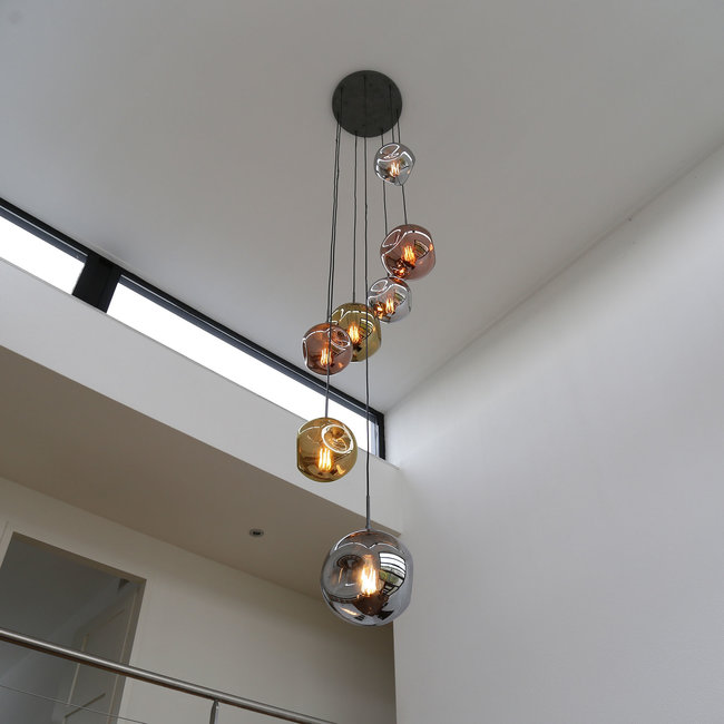 WoonStijl Hanglamp 7L getrapt stellar