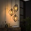 WoonStijl Industriële Hanglamp 3L Turn around getrapt - Charcoal