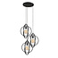 WoonStijl Industriële Hanglamp 3L Turn around getrapt - Charcoal