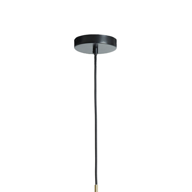 Light en Living Hanglamp Ø22x21 cm SOLLY antiek brons+smoke glas