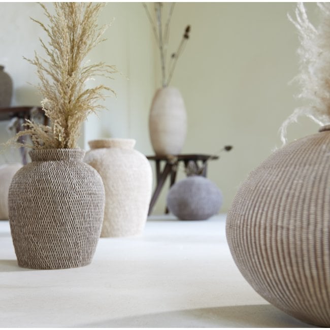 Light en Living Vaas deco Ø35x26,5 cm VALERIE licht  bruin