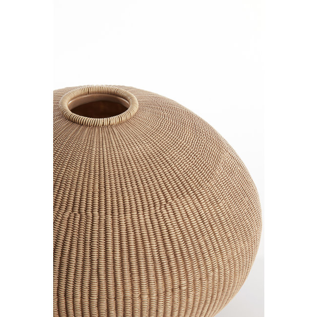 Light en Living Vaas deco Ø35x26,5 cm VALERIE licht  bruin