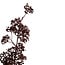 PTMD Kunsttak Leaves Plant metallic burgundy viburnum spray
