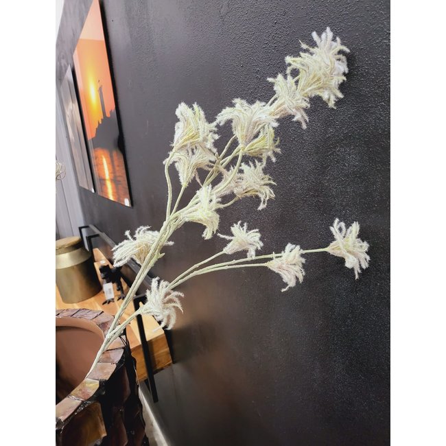 PTMD Kunsttak Garden Flower green clematis seed spray