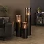 WoonStijl Vloerlamp Ø20 cilinder 60cm / Zwart nikkel