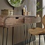 WoonStijl Kaptafel 2L Barrel - Mangohout & Zwart Metaal
