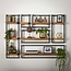 WoonStijl Set Wandplanken Live Edge Groot - Industrieel Acaciahout